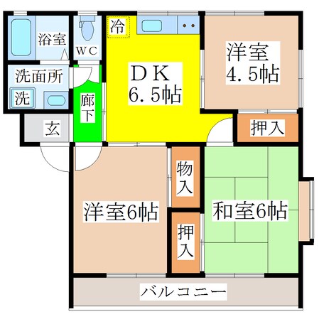 西牟田駅 徒歩25分 2階の物件間取画像